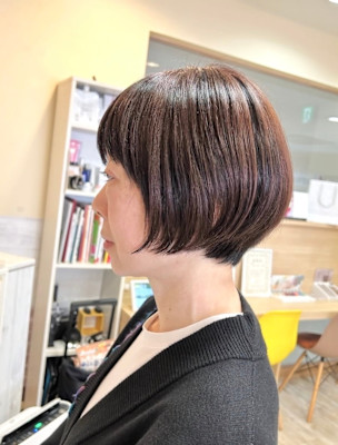 丸みショートボブ