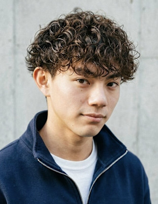 外国人風】強めスパイラルパーマ×ウェットマッシュ♯25