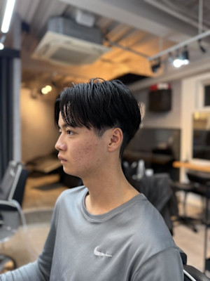 ナチュラル毛流れセンターパート/大宮