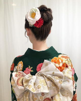 成人式ヘアセット×振袖着付け♪yu