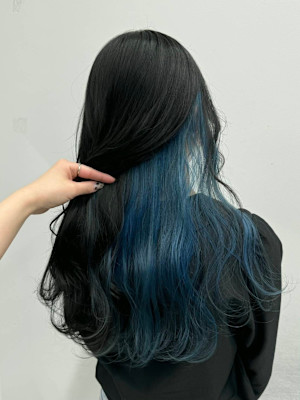 ブルーインナーカラー