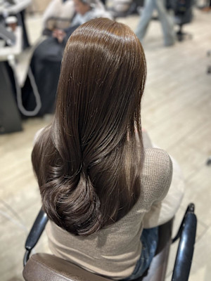 Mako マロンベージュ ブリーチなし 透明感 銀座 東銀座