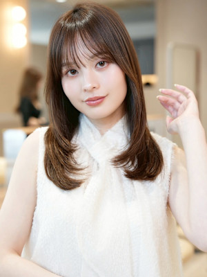 髪質改善＊イメチェンレイヤーストレート【Zinaセントラル銀