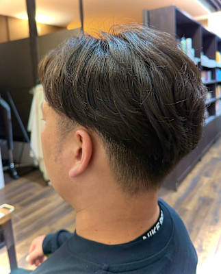 メンズ毛流れパーマ