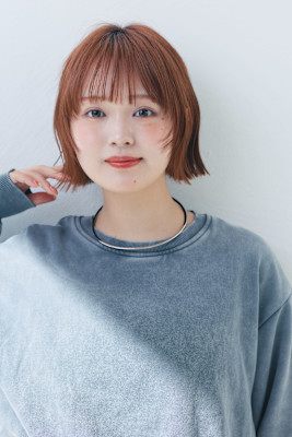 ピンクカラー/切りっぱなし