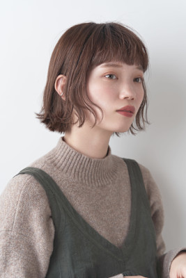 ワイドバング抜け感ボブ