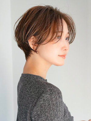 前下がりショート・ボブ/絶壁解消/前髪あり/40代/30代