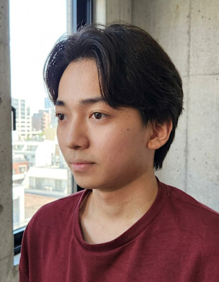 メンズ　センターパート×ナチュラルマッシュ♯89