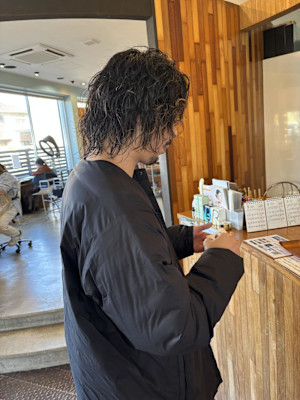 縦落ちメンズパーマ