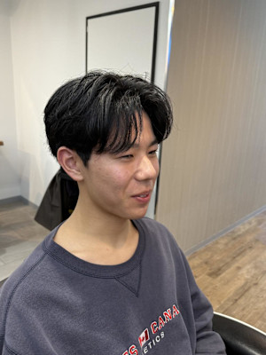 大宮/カット/短髪/毛流れ/センターパート