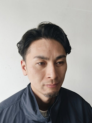 20代30代40代【ナチュラル2ブロックパーマ】大人男子