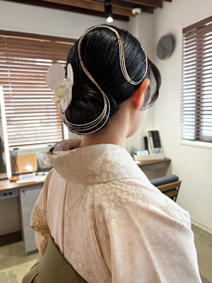 タイトシニヨン/ヘアセット/着付け