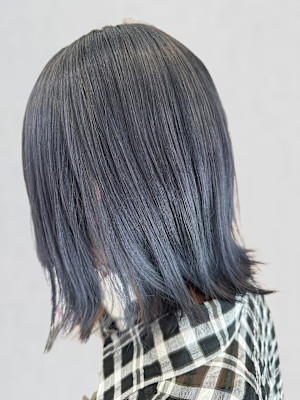 ブリーチダブルカラー ブルーアッシュ ハイトーン 20代