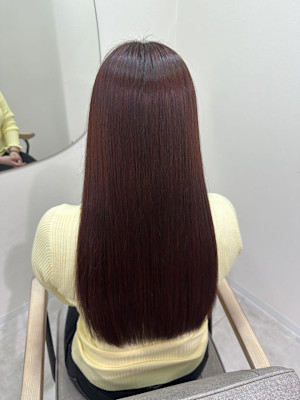 縮毛矯正/髪質改善/髪質改善トリートメント/暖色カラー