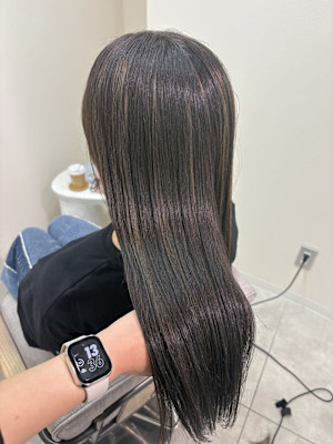酸性ストレート / グレージュ / 髪質改善