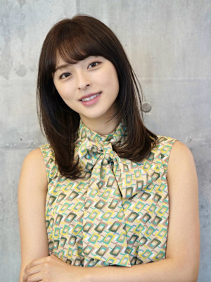 大人可愛い顔周りレイヤー/ストレートヘア/清澄白河/森下