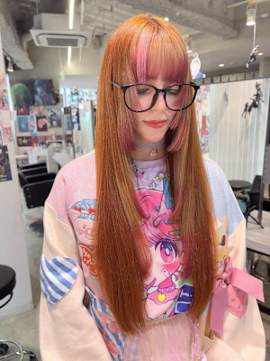 ステップカット/ケアブリーチ/カラーバター/推しカラー