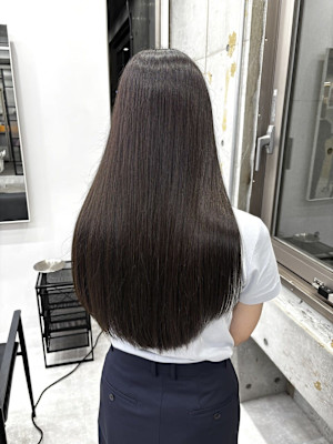 韓国顔まわりレイヤーカットグレージュオリーブベージュブラウン