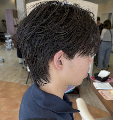 毛流れセンターパート