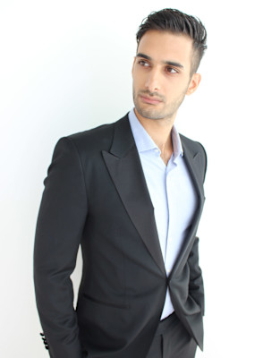 リバースセンターパート刈り上げセンターパートサーフカール