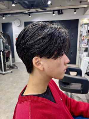 miu&宇都宮良太　メンズ大人センターパート