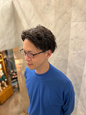 メンズパーマ・ビジネススタイル