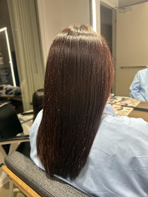 髪質改善カラー/チェリーレッド