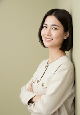 大人小顔ナチュラルボブ