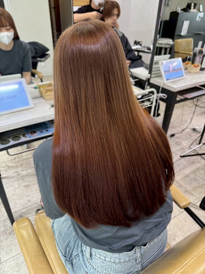 ブリーチカラーブリーチなしダブルカラーミルクティー