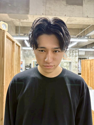 【メンズパーマ】毛流れふわっとパーマ