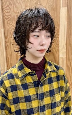 ウルフショートとパーマでふわっ