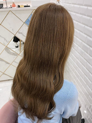 【カラー】1ブリーチ〜！ヘーゼルベージュ♪_ユウ