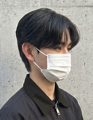 メンズナチュラルニュアンスパーマセンターパート♯81