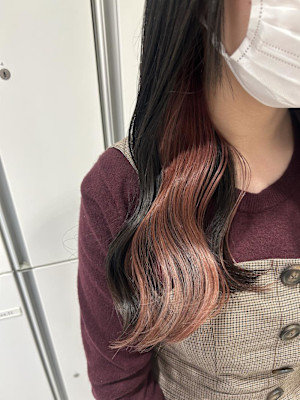 イヤリングカラー ピンク