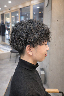 ビジネスメンズパーマ