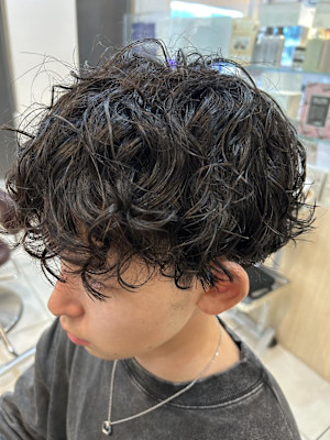 外国人風ウェーブパーマ