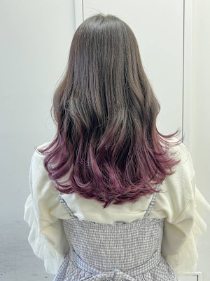 スモーキーグレージュグラデーション