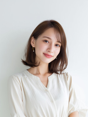 レイヤーカット/イメチェン/外ハネボブ/美髪/髪型