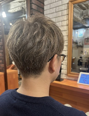 透明感アッシュの束感ショート【161スタイル】