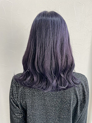 ラベンダーグレージュ イルミナカラー ダブルカラー 髪質改善