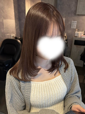 《高橋亜美》ピンクブラウン/ダブルカラー/大宮