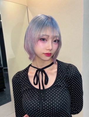 オーダーメイド　デザインカラー　ケアブリーチカラー　ウルフ