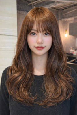 《高橋亜美》ブラウンベージュ/ダブルカラー/大宮