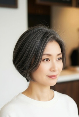 Romeo カラー　#白髪を楽しむカラー #白髪染め