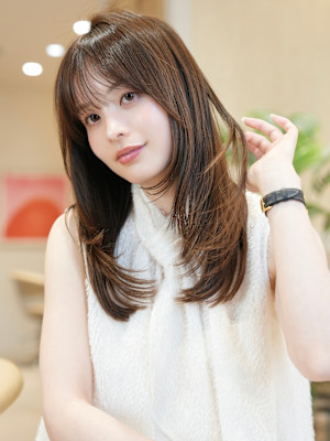 柔らかココアベージュ前髪＊美髪【Zina西荻窪】