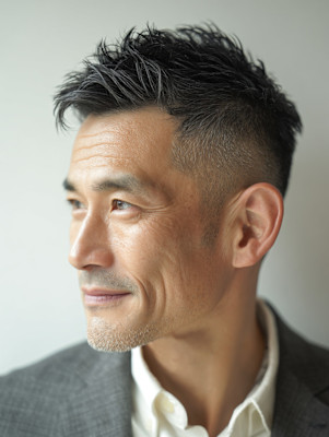 大人メンズビジネスヘア