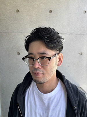 大人センターパートショート