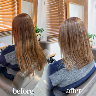 白髪ぼかし細めハイライト30代40代50代【藤沢　藤沢駅】