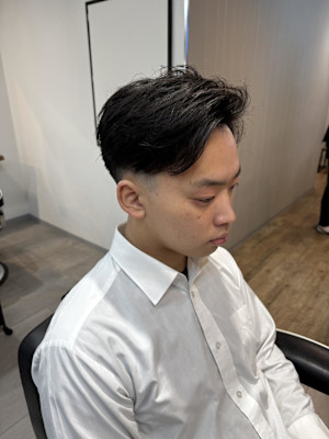  大宮/カット/短髪/毛流れ/センターパート