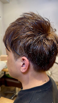 メンズポイントパーマ